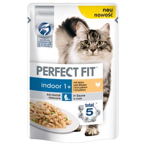 24x85g Indoor 1 + kana & herne Perfect Fit Kissanruoka