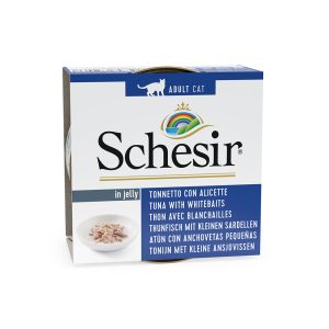 24x85g in Jelly tonnikala & pienet sardellit Schesir Kissanruoka