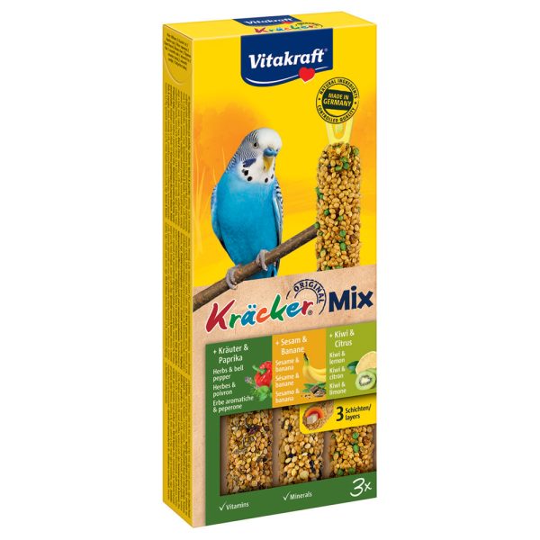 Kräcker Trio-Mix seesam, yrtit + kiivi Vitakraft linnuille