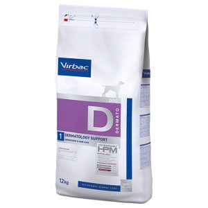 12kg Veterinary HPM Dog Dermatology Support D1 Virbac kuivaruoka