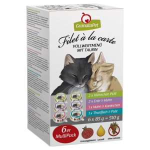 24x85g Filet à la carte mix 4 makua Granatapet Kissanruoka