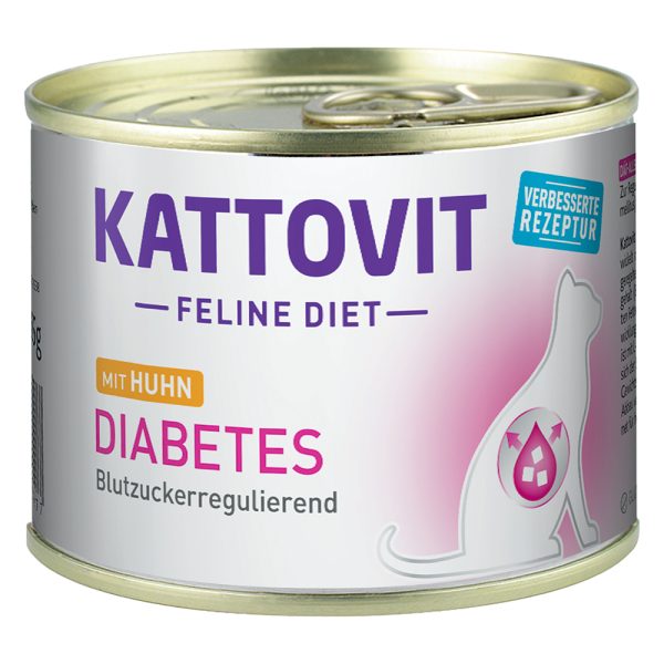 24x185g Diabetes purkeissa Kattovit kissan märkäruoka