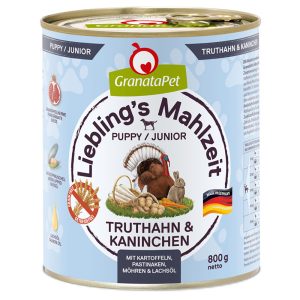 GranataPet Junior, kalkkuna ja kani & peruna, palsternakka ja lohiöljy koiranruoka