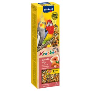 Kräcker papukaijankeksit 2 x manteli & viikuna Vitakraft linnuille