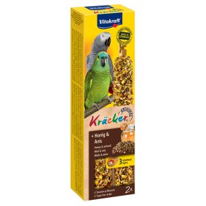 Parrot Cracker Sticks 2 x African Honey Vitakraft linnuille
