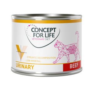 6x200 g Urinary Beef Concept for Life Veterinary Diet kissanruoka märkä