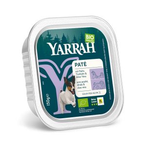 Yarrah Organic Paté luomukalkkuna & luomu- aloe vera koiranruoka