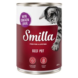 6x400g nauta kalkkunalla Smilla Kissanruoka