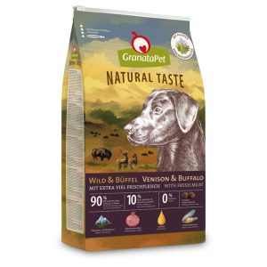 12kg Natural Taste Venison & Buffalo Granatapet koiran kuivaruoka