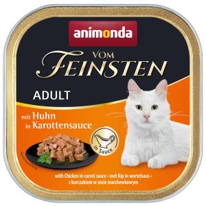 72x100g Adult NoGrain in Sauce kanaa porkkana Animonda Vom Feinsten Kissanruoka