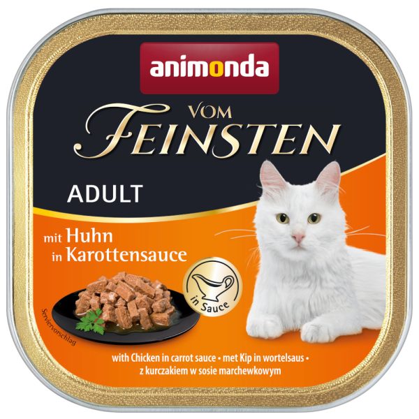 72x100g Adult NoGrain in Sauce kanaa porkkana Animonda Vom Feinsten Kissanruoka
