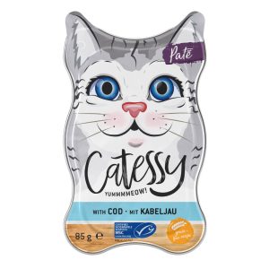 36x85g purkkipatee MSC merkityllä turskalla Catessy Kissanruoka