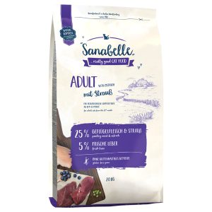 2x2kg Adult with Ostrich Sanabelle Kissanruoka