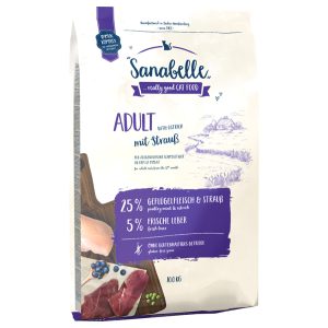 10kg Adult with Ostrich Sanabelle Kissanruoka