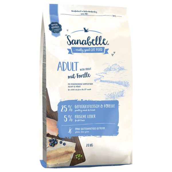 2x2kg Adult with Trout Sanabelle Kissanruoka