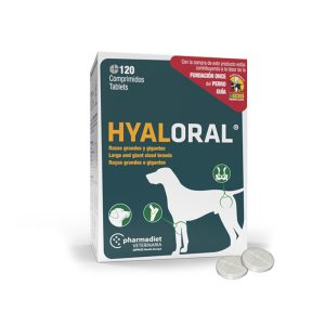 120 tablettia Hyaloral razas grandes y gigantes Täydennysravinto koirille