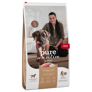 12,5kg MERA pure sensitive Junior Turkey & Rice  koiranruoka