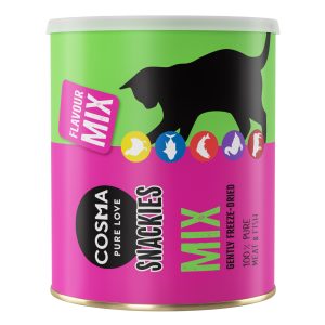 150g Cosma Snackies Maxi Tube lajitelma 5 makua erikoishintaan!