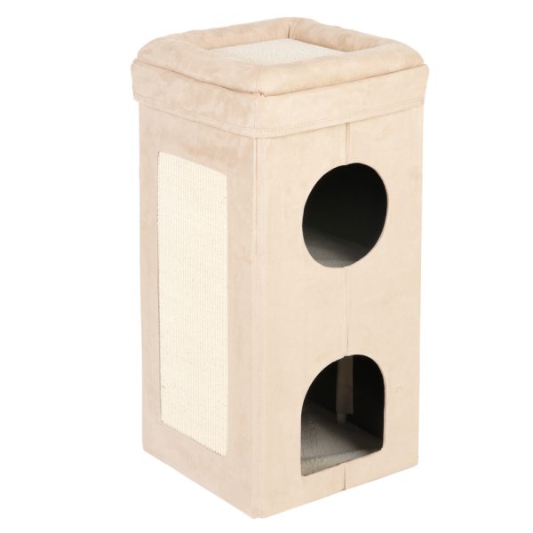 Taiteltava Soft’n Scratchy-raapimistynnyri beige / valkoinen