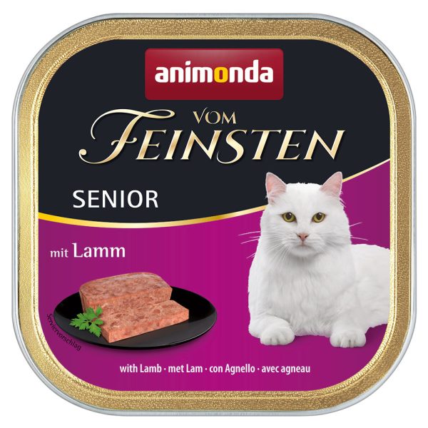 72x100g Senior lammas Animonda Vom Feinsten Kissanruoka
