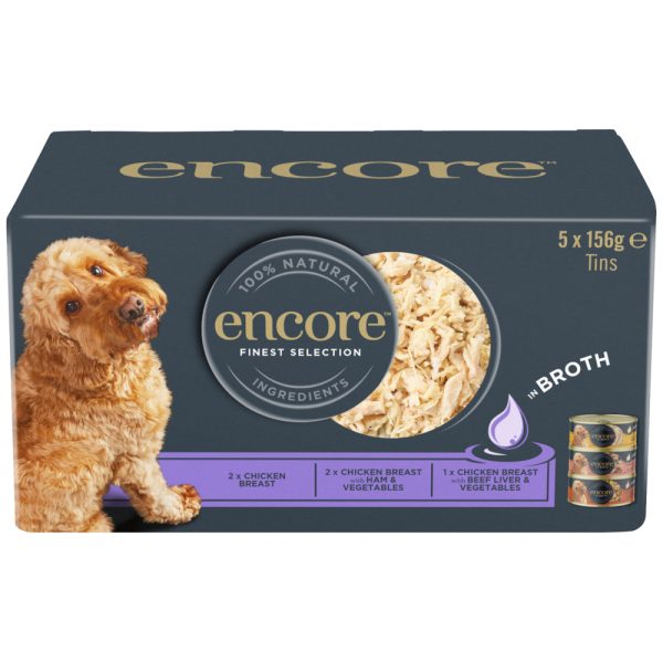 5x156g Tin Mix Finest Selection Encore koiranruoka