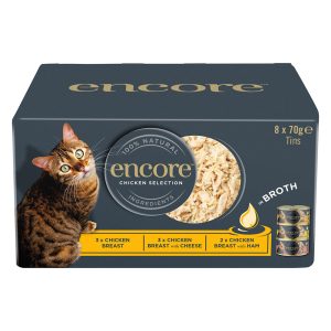 8x70g Encore Dose Mix  lajitelma: Chicken Selection (3 makua) kissan märkäruoka