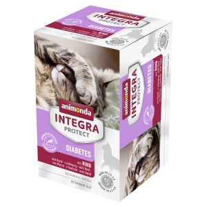 Säästöpakkaus: Animonda Integra Protect Adult -rasiat 12 x 100 g - Adult Diabetes - nauta