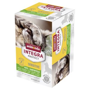12x100g Adult Sensitive kalkkuna & peruna Animonda Integra Kissanruoka