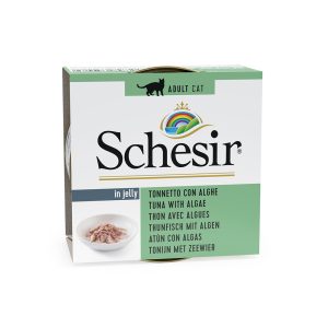 24x85g in Jelly tonnikala & levät Schesir Kissanruoka