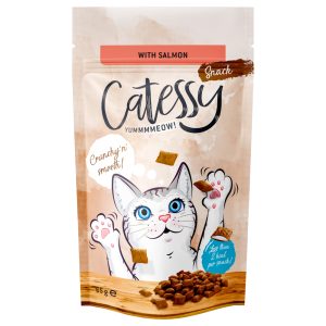 65g Snacks lohi, vitamiinit & omega-3 Catessy kissalle