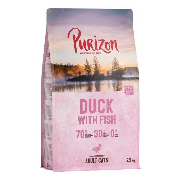 2,5kg Adult Duck & Fish viljaton Purizon Cat Kissanruoka