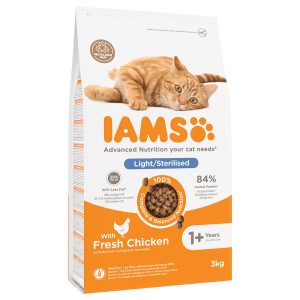 3kg Vitality Cat Adult Sterilised Chicken IAMS kissan kuivaruoka