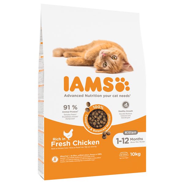 10kg Vitality Kitten Fresh Chicken IAMS Kissanruoka