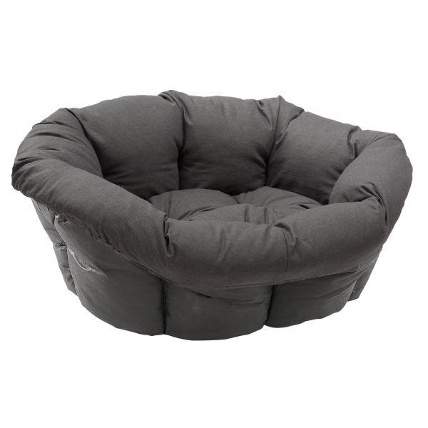 Ferplast Siesta Deluxe -lemmikinkori + Sofà Anthracite -päällinen koko 4