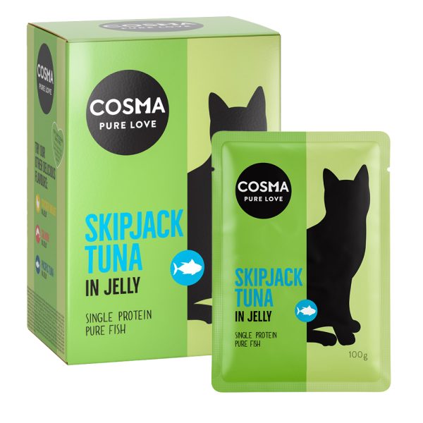 24x100g boniitti (Skipjack Tuna) hyytelössä Cosma Original kissanruoka
