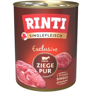 12 x 800 g vuohi RINTI Single Exclusive koiranruoka