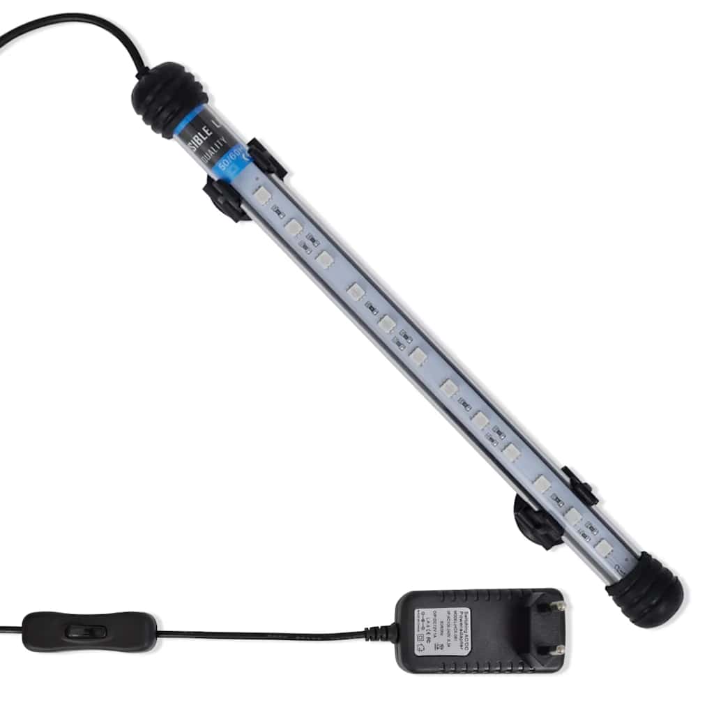 vidaXL LED-akvaariovalaisin 28 cm sininen