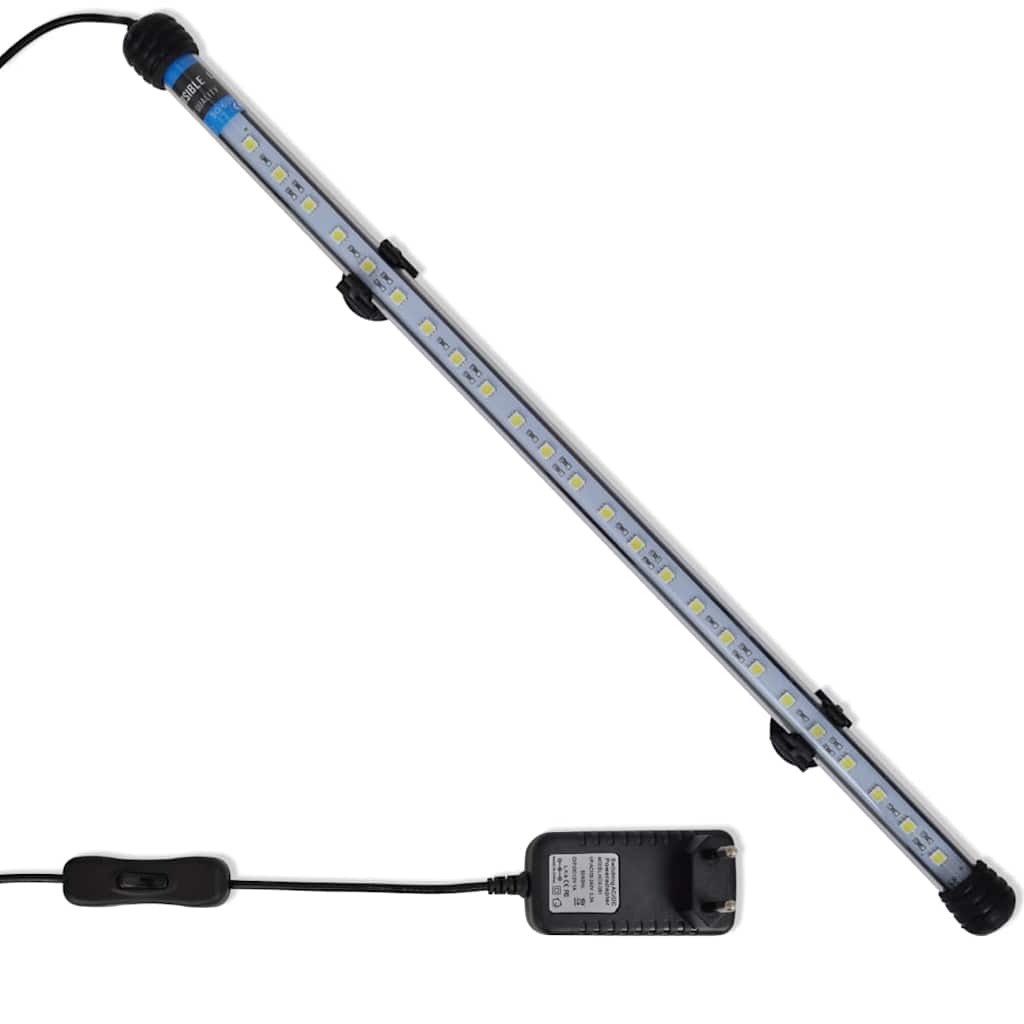vidaXL LED-akvaariovalaisin 48 cm valkoinen