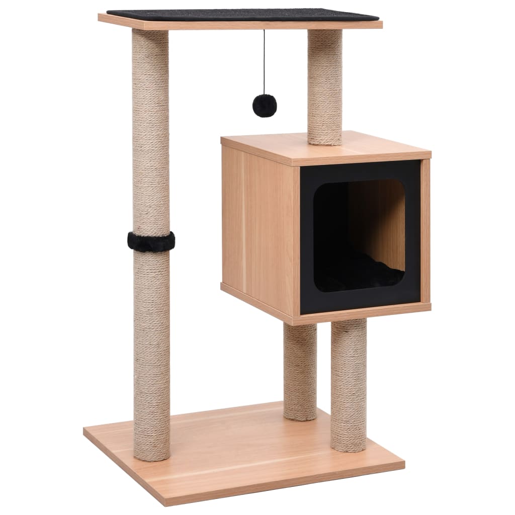 vidaXL Kissan kiipeilypuu sisal-raapimismatolla 82 cm
