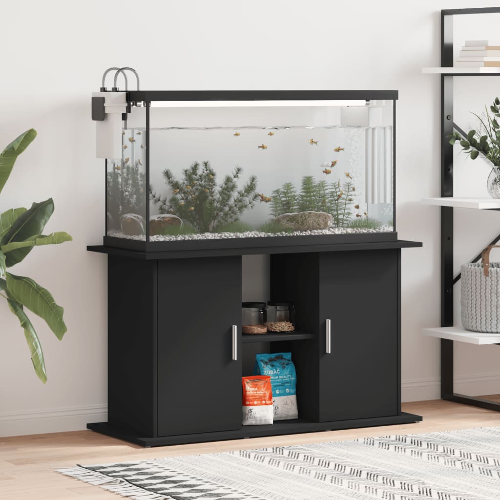 vidaXL Akvaarioteline musta 101x41x58 cm tekninen puu