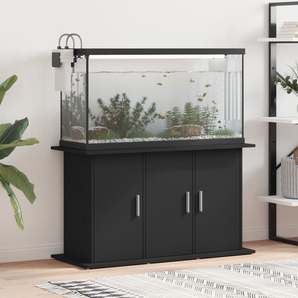 vidaXL Akvaarioteline musta 101x41x58 cm tekninen puu
