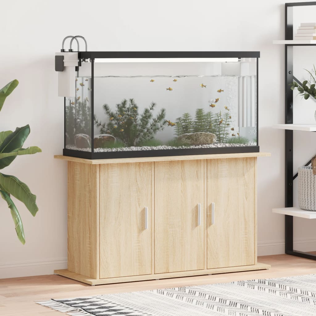 vidaXL Akvaarioteline Sonoma-tammi 101x41x58 cm tekninen puu