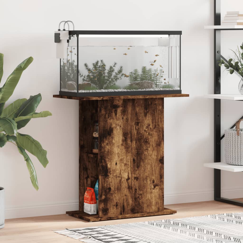 vidaXL Akvaarioteline savutammi 75x36x72,5 cm tekninen puu