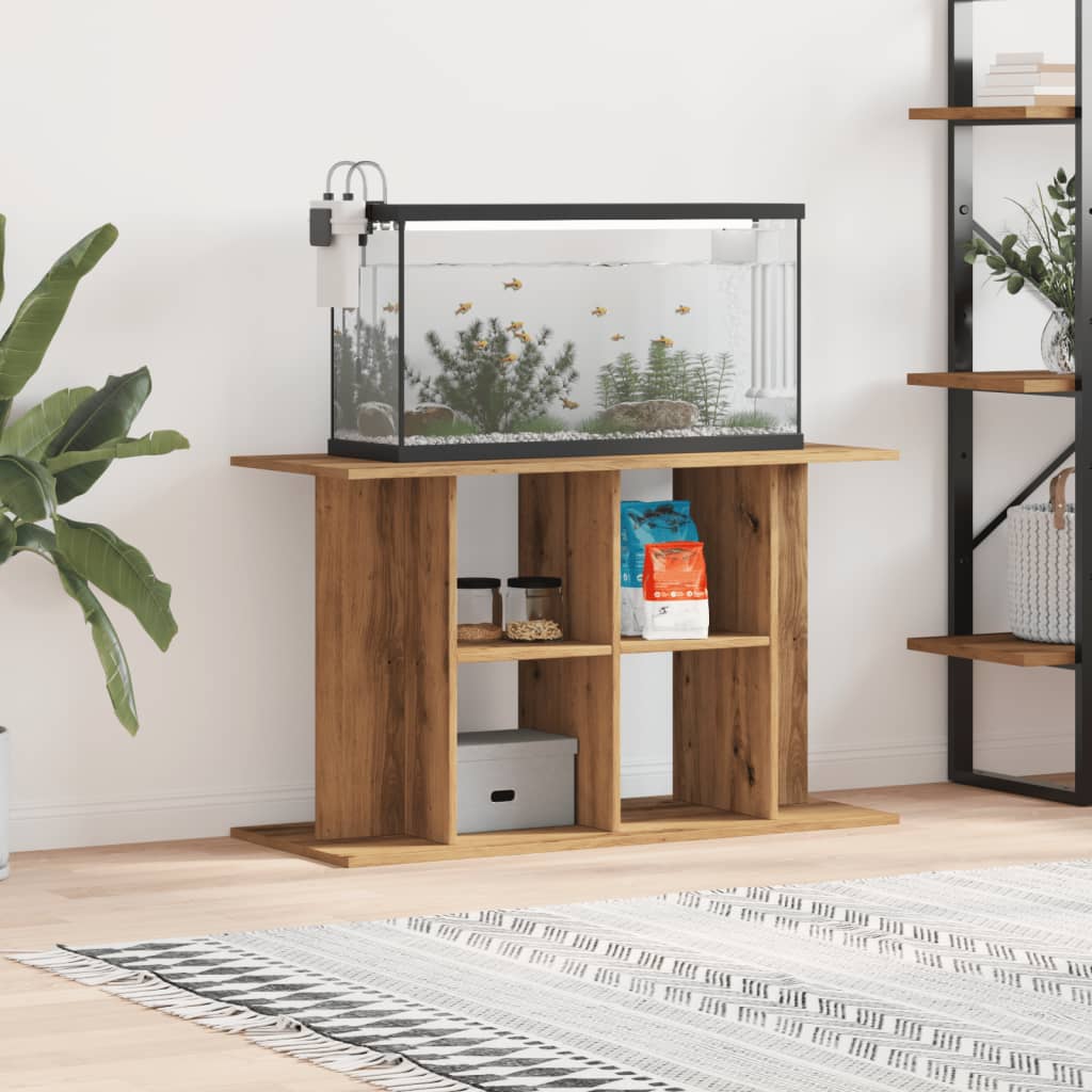 vidaXL Akvaarioteline artesaani tammi 100x40x60 cm tekninen puu