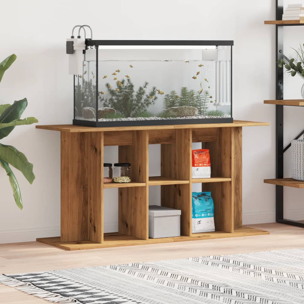 vidaXL Akvaarioteline artesaani tammi 120x40x60 cm tekninen puu