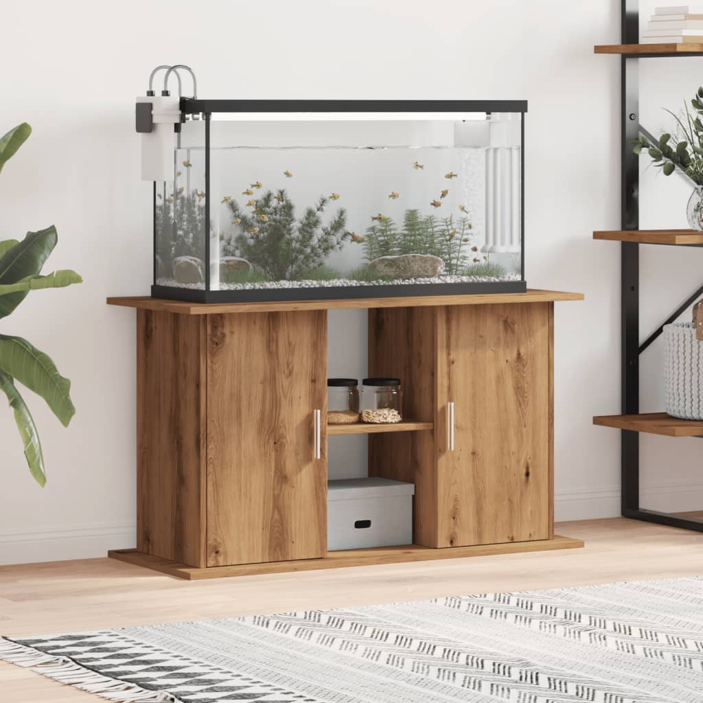 vidaXL Akvaarioteline artesaani tammi 101x41x58 cm tekninen puu