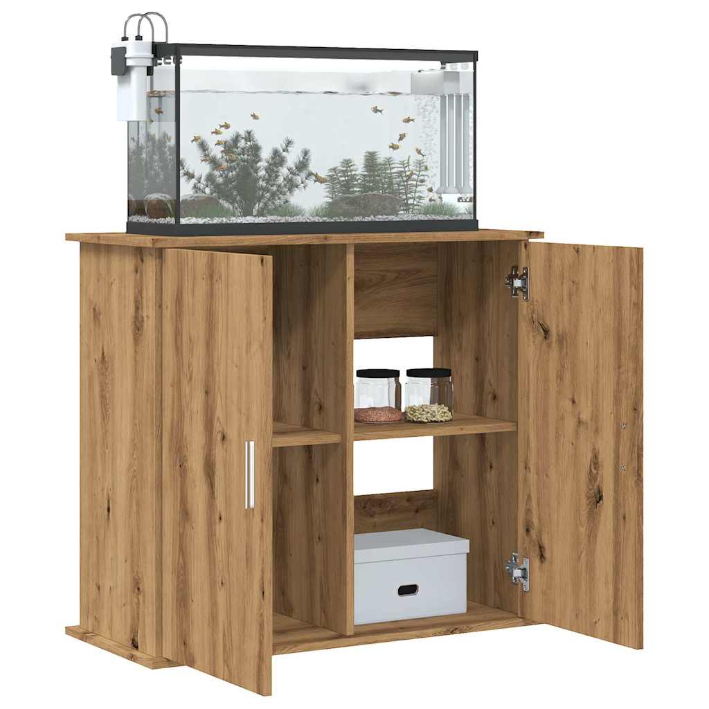 vidaXL Akvaarioteline artesaani tammi 81x36x73 cm tekninen puu