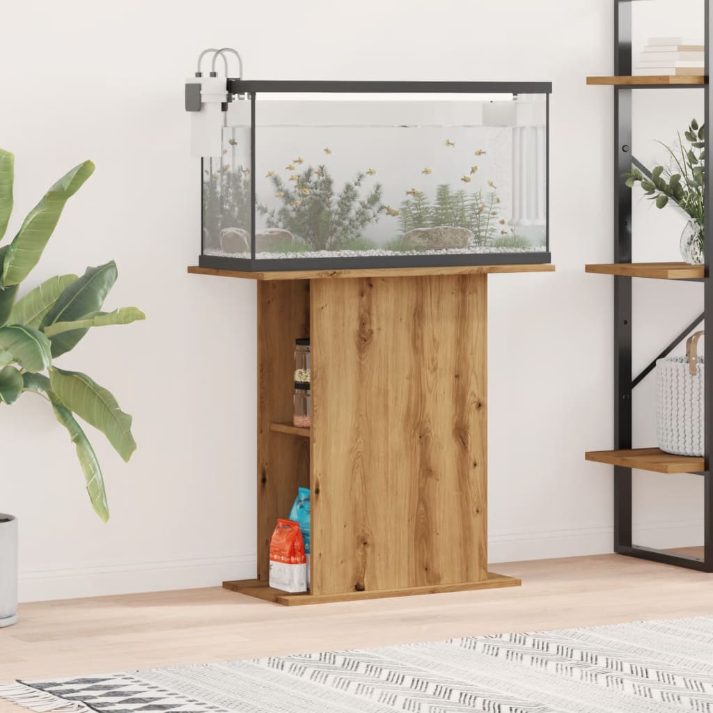 vidaXL Akvaarioteline artesaani tammi 36x60,5x72,5 cm tekninen puu