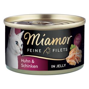 100g Fine Filets kana & kinkku hyytelössä Miamor kissanruoka