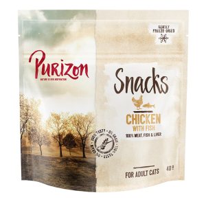 40g Snack kanaa  kalalla viljaton Purizon kissalle